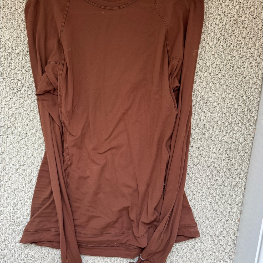 lululemon athletica Brown Long Sleeve Top